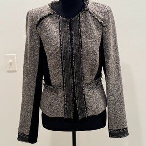 White House Black Market WHBM Women’s Tweed Blazer Jacket
